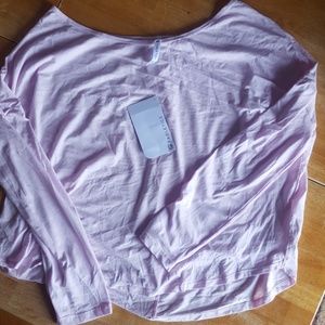 Fabletics "alyona" pleated long sleeve shirt XL